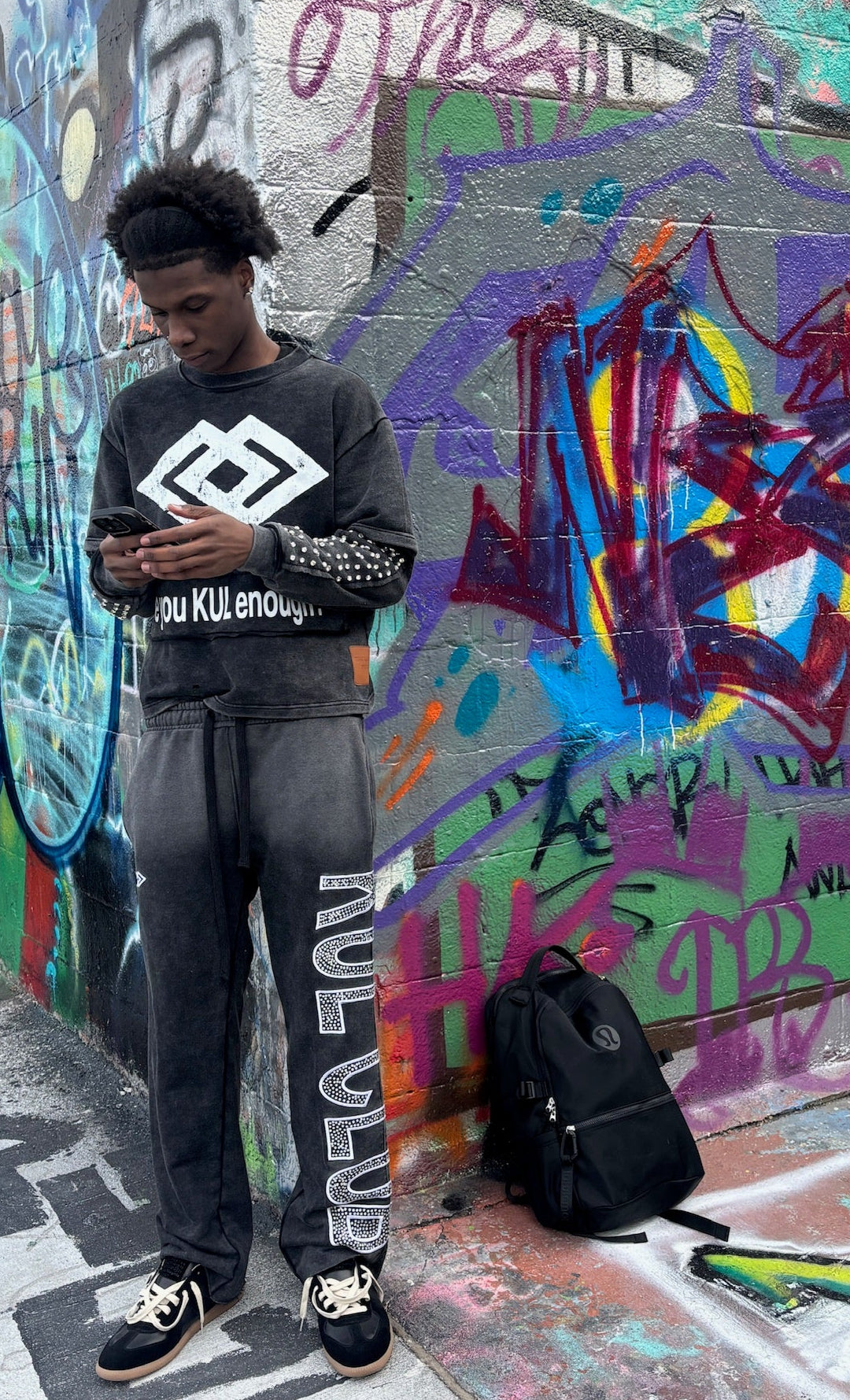 KUL ICED OUT “AVALANCHE“ SWEATPANTS