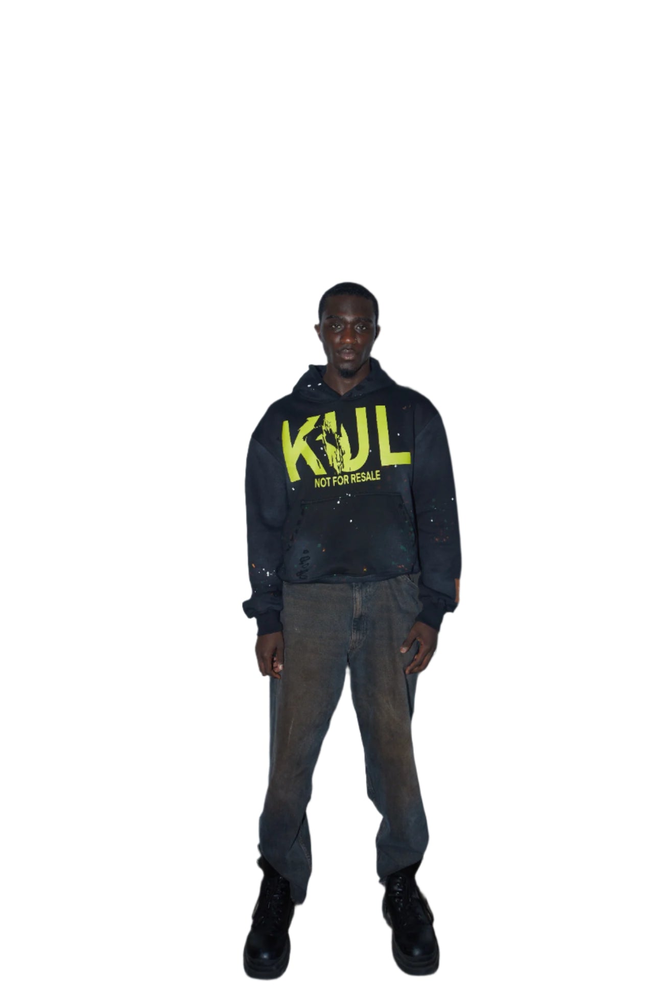 KUL SPILL PAINT OG HOODIE